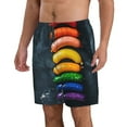 thumbnail image 2 of Logiee Rainbow Sausages On Dark Slate Print Mens Swim Trunks Quick Dry Board Shorts,Breathable Hawaii Beach Shorts Swimwear Bathing Suits-XX-Large, 2 of 6