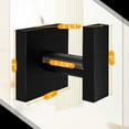thumbnail image 2 of 4-Pack Bathroom Hooks Hand Towel Holder Matte Black Wall Hooks for Livingroom Bedroom Kitchen Hook Hanger (Square), 2 of 5