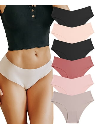 Finetoo 6 Pack Seamless Underwear for Women Cheeky High Cut
