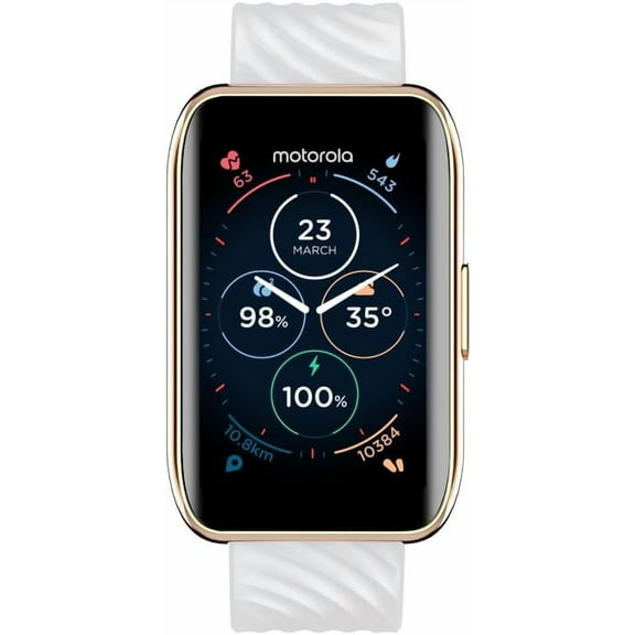 Restored Motorola Moto 40 Bluetooth Smartwatch -10 Days Battery Life, Google Fit Integration, 1.5'' Crystal Clear Display, Heart Tracking, in-Depth Sleep Tracking, iOS and Android Compatible (Refurbished)