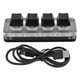 thumbnail image 1 of Mini 4-Key Mechanical Gaming Keyboard, USB Type-C Programming Interface, Black, with RGB Lighting, 1 of 4