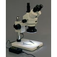 thumbnail image 2 of AmScope 3.5X-45X Trinocular Dissecting Zoom Stereo Microscope with 144-LED 4-Zone Light New, 2 of 4
