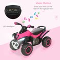 thumbnail image 7 of Resenkos Toy Car,NO Power Kids Ride On Push Car, Ride Racer, Foot-to-Floor Sliding Car, Walking ATV Toy, Pink, 7 of 7