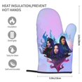 thumbnail image 3 of Descendants Characters Microwave Gloves Anti Scalding Heat Resistant Oven Mitts Set Of 2 For Kitchen Cooking Baking Grilling BBQ, 3 of 8