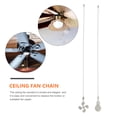 thumbnail image 3 of SHISUYAN Ceiling Fan Chain Extension with Silver Zinc Alloy Pull Beads for Fan Use 2pcs, 3 of 8