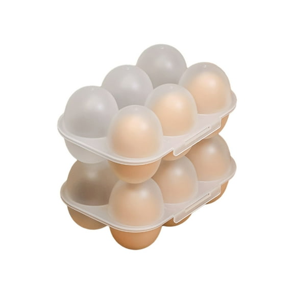 Transparent Eggs Storage Container with Dustproof Lid Protect 6 Eggs Storage Container Kitchen Eggs Organizers Portable