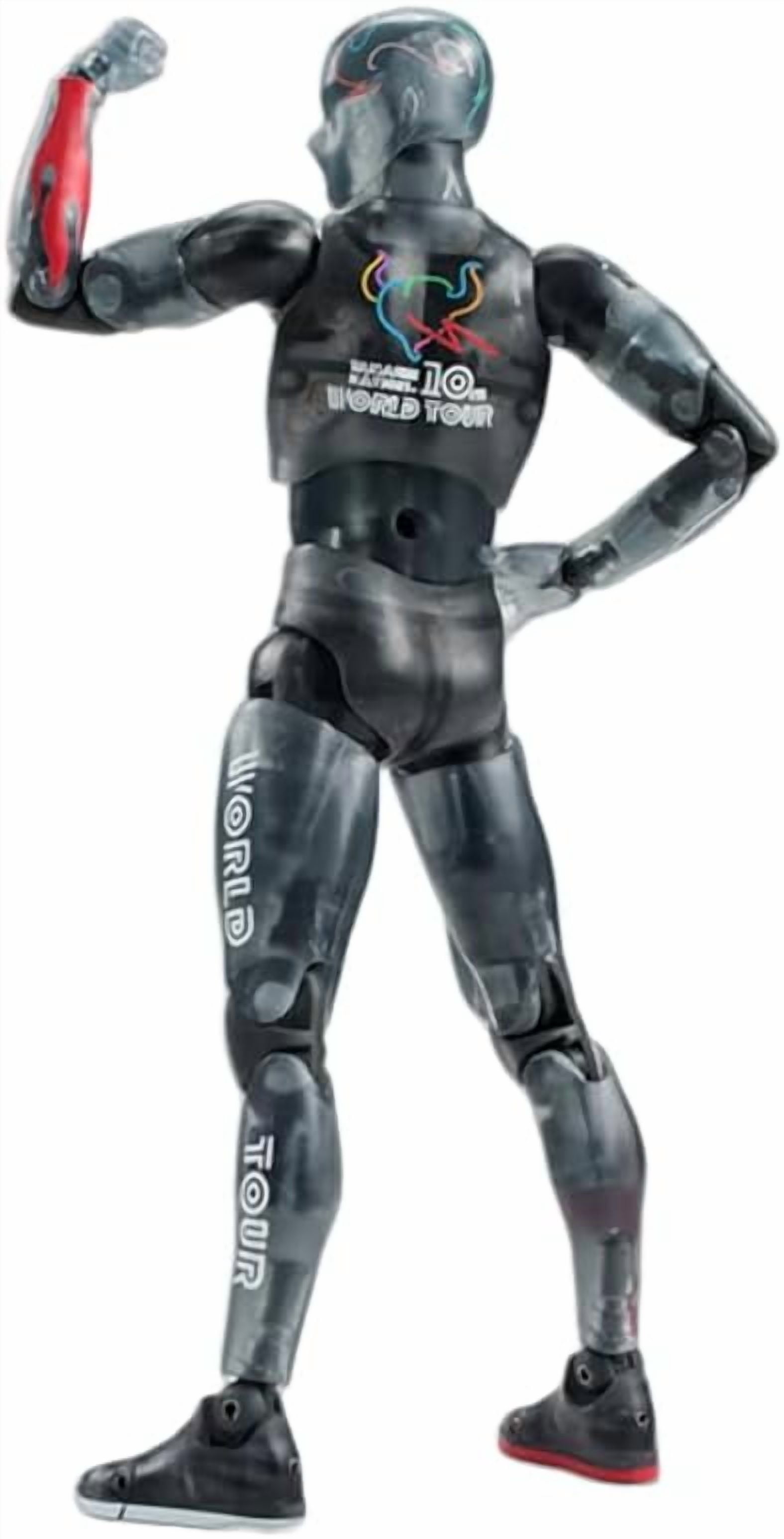 Physical Body Figure, Black Transparent Physical Body Action Figures 15cm/5.9inch PVC Character Cosplay Model Handicrafts for Anime Fans Gift (a)