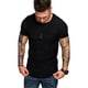 thumbnail image 2 of Playera Negra Para Hombre Cuello Redondo Manga Corta Lycra, 2 of 8