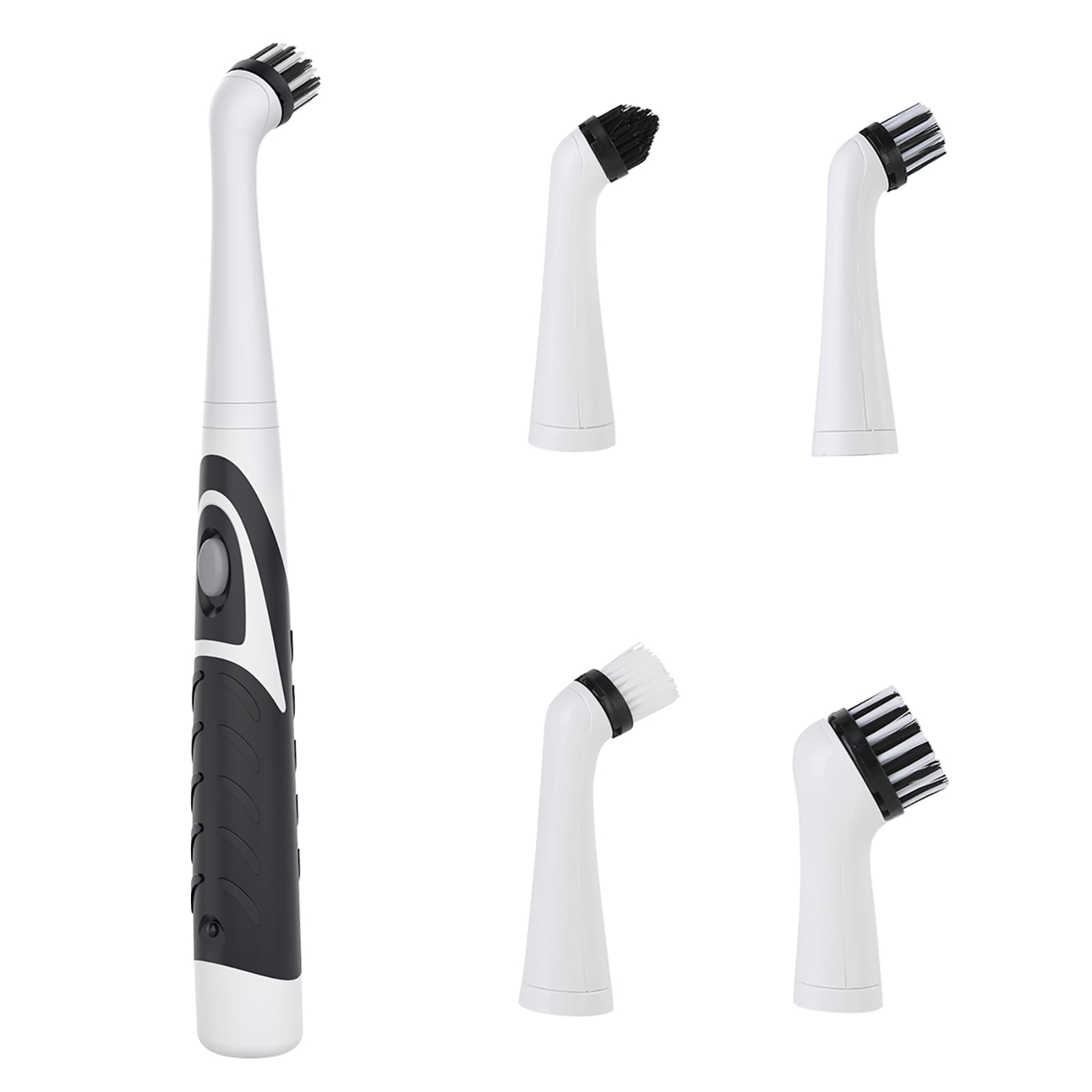 electric cleaning brush with Household All Purpose 4 Brush Heads by Sonic  Scrubber for Bathroom/Kitchen & Shoes Household power scrubber brush