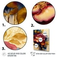 thumbnail image 3 of Designart Red And Gold Camellia Floral Design II Canvas Wall Art, 3 of 5