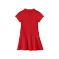 thumbnail image 3 of HAJWOH Girls Short Sleeve Summer Polo Shirt Dress Kids Casual Pleated School Uniform Polo Dresses Red 8-9 Years, 3 of 3