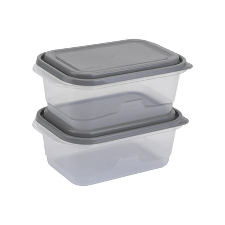 GoodCook Large Rectangle Food Storage Container 2 Pack, Made without BPA and Dishwasher Safe, A Practical Choice for Dry Goods and Bulk Ingredients