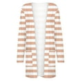 thumbnail image 5 of CALAFEBILA Women Cardigan Dinner Lightweight Stylish Striped Long Sleeve Front Open Sweater for Women 2025, 5 of 5