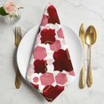 thumbnail image 2 of Red Geometric Moroccan Cloth Napkins, Abstract Art Red Ombre Modern Washable and Reusable Dinner Napkins Set of 4, Table Napkin for Kitchen Party Birthday Wedding Hotel Housewarming 20"x20", 2 of 9