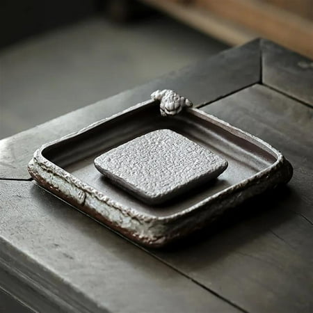 

Tea Cup Set Vintage Ceramics Single Brew Teapot Stoneware Raw Ore Tray Handmade Wood Fired Japanese Style Pot Holder Tea Teaware Kitchen Bar Teapots & Coffee Servers Travel Tea Set