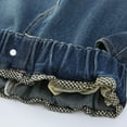 thumbnail image 5 of Lopecy-Sta Girls' Jeans 5-15 Years Denim Elastic Wasit Wide Leg Baggy Pants Kids Clothes High Waist Wide Leg Jeans, 5 of 8