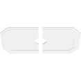 thumbnail image 2 of 40"W x 20"H x 4"ID x 14"C x 1"P Emerald Architectural Grade PVC Contemporary Ceiling Medallion, Two Piece, 2 of 11
