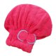 thumbnail image 5 of Toalla para el cabello para mujer, turbante de microfibra de secado rápido, gorro de forro polar coral para cabello largo y grueso, rosa intenso., 5 of 5