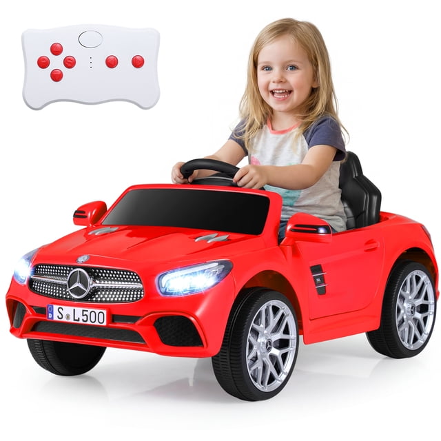 Gymax Licensed Mercedes-Benz SL R231 Kids Ride on Car 12V Electric Vehicle w/ Music Red