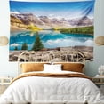 thumbnail image 1 of Tapestry Mountain Blue Lake Wall, 280 x 150 cm, fibra de poliéster, 1 of 1