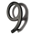 thumbnail image 2 of NACH Floating Mount Shadow House Address Number For Outside or Inside, Metal Modern House Numbers For Mailbox, Front Door, Maximum Rust Protection, Black Aluminum, 4 inch, Number 9, HH-SDW4-BLK-9, 2 of 5