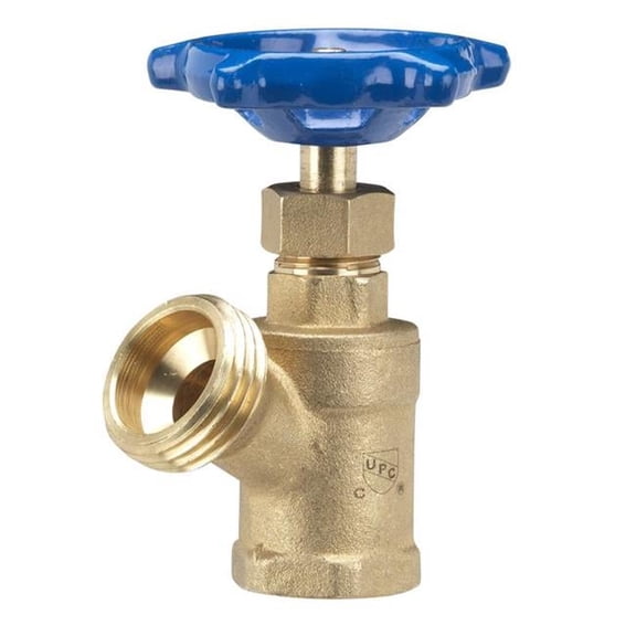 B & K 47608 0.5 in. x 0.75 in. Brass Boiler Drain Valve