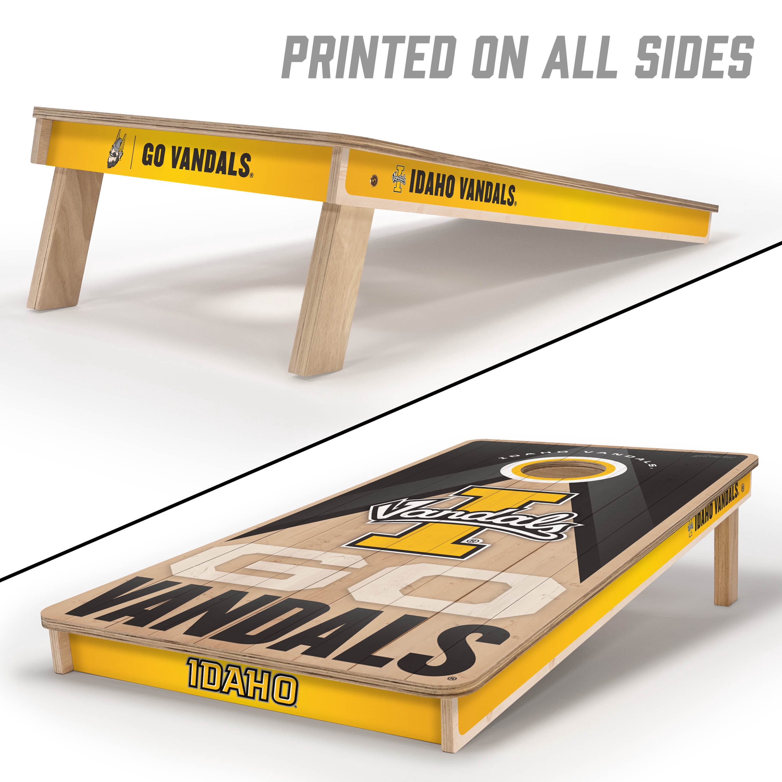 YouTheFan NCAA Idaho Vandals 2X4 Slogan Series Cornhole NO BAGS