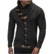 thumbnail image 4 of Suéter de hombre Otoño e Invierno Abrigo de punto Cuello alto Botón Talla grande Suéter europeo y americano Ropa de hombre, 4 of 5