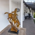 thumbnail image 3 of Mountain Man Bronze Statue, a Remington Replica - Size: 18"L x 8"W x 28"H., 3 of 13