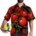 thumbnail image 4 of tomato Men's Button Down Hawaiian Print Short Sleeve Casual Summer Beach Shirts, 4 of 6