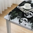 thumbnail image 5 of Acheng Moon Phases Forest Trees Square Tablecloth for Picnic Dining Kitchen Farmhouse 100% Polyester Fiber 40*40, 5 of 8