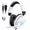 White, variant on Gaming Headsets with Noise Cancelling Microphone, Xbox One & PS5 PS4 Headphones, High-Quality Stereo Sound, LED Light, Soft Memory Earmuffs for Ultimate Comfort, Wired Over-Ear Headset for PC, Laptop