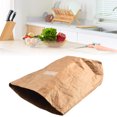 thumbnail image 3 of 1pc Waterproof Tightly Food Bags  Picnic Thermal Insulation Kraft Paper Lunch Bags  Home Storage Food Bag (Brown), 3 of 7