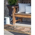 thumbnail image 6 of Unique Loom Outdoor Traditional Collection Area Rug - Timeless (2' 7" x 12' Runner Navy Blue and Light Pink/Gold), 6 of 9