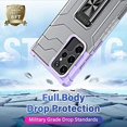 thumbnail image 2 of Étui Antichoc pour Samsung Galaxy S22 Ultra [Protection de Qualité Militaire] [Cadre Pare-Chocs en TPU Souple] [Dossier Rigide Transparent] Samsung S22 Ultra Support Robuste avec Support Anneau Magnétique, 2 of 5