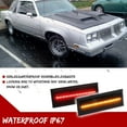 thumbnail image 5 of GTINTHEBOX 4PCS Smoked Front & Rear LED Side Marker Lights For 1981-1988 Oldsmobile Cutlass 442, 5 of 10