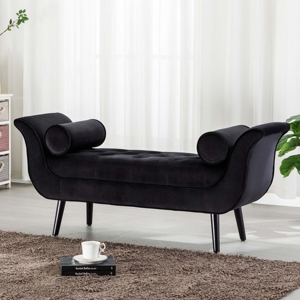 Duhome Upholstered Bench for Bedroom Tufted Bench End of Bed with