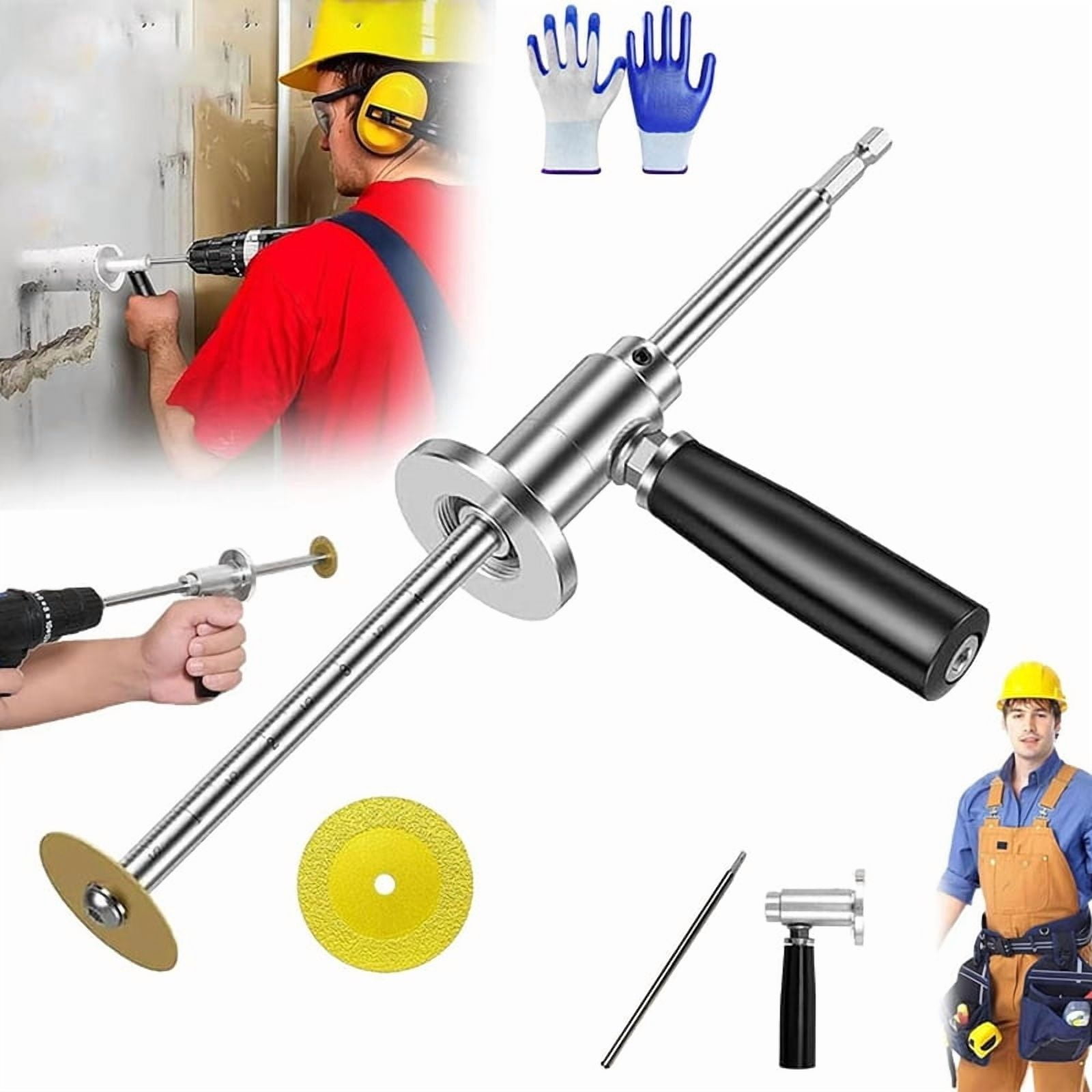 Inside Pipe Cutter For 1-1/2Inch And 2Inch Schedule Pipes - 7" Adjustable Cutting Depth Internal Plastic Pipe Cutter Tool Diy Commercial Plumbing Stainless Stee - View #8
