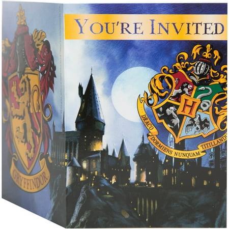  Harry  Potter  Hogwarts Invitations 8ct Walmart  com