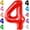 Red, variant on KatchOn, Giant Red Number 4 Balloon - 40 Inch | 4th Birthday Balloon, 4 Year Old Boy Birthday Decorations Boy | 4 Year Old Balloon, 4th Birthday Decorations for Boys | 4 Year Old Birthday Balloons