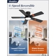 thumbnail image 2 of Ventilador de Techo Fanbulous 42" Montaje a Ras 3CCT 6 Velocidades Negro, 2 of 7