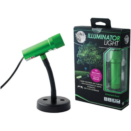 Magic Mushroom Lamp - Sparkle Magic Gli4 4.0 Series DC Laser Illuminator, Green Emerald Dust