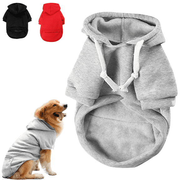 Pet Hoodie for Dogs Walking Exercise Outdoor , Dog Sweatshirts with Pocket