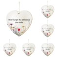 thumbnail image 2 of Heart Shape Acrylic Friendship Ornament, Inspirational Quote Keepsake Decor, Car Rearview Mirror Charm, Christmas Tree Hanging Accent, Gift for Beloved Friend, 2 of 5