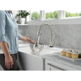 thumbnail image 3 of Delta 9178TL-AR-DST Leland 1.8 GPM Single Hole Pull Down Touchless Kitchen Faucet - Arctic, 3 of 7