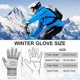 thumbnail image 3 of 3 Pairs Touch Screen Gloves Snow Flower, Warm Knit Winter Gloves Christmas Gifts Stocking Stuffers for Women Gifts, 3 of 5