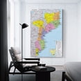 thumbnail image 3 of Mozambique Map Posters Room Aesthetic Poster Print Art Wall Painting Canvas Posters Gifts Modern Bedroom Decor 24x36inch(60x90cm), 3 of 6