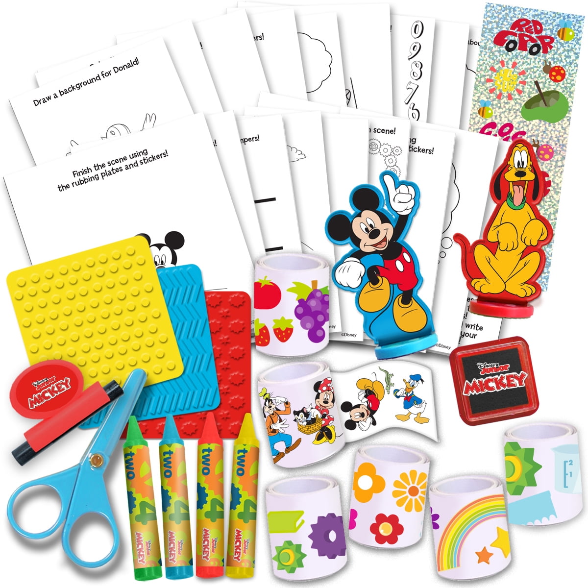 Mickey Mouse Kids Activity Table with Carrying Handle Activity Tables, Multicolor