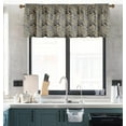 thumbnail image 3 of Paisley Vintage Kitchen Window Valance Curtain Brown Multicolor 54x18inch Short Half Bathroom Curtain Cornice Valance Farmhouse Gift Holiday Curtain Topper with Rod Pocket, 3 of 5