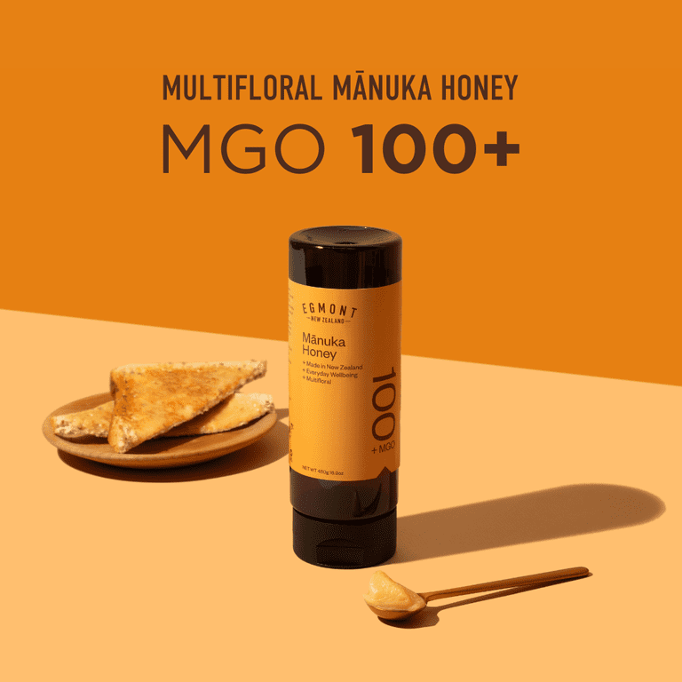 Egmont Raw Manuka Honey MGO 100+ Squeezy - 100% Pure New Zealand